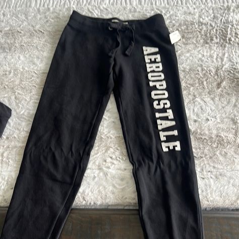 Two Pairs Of Areoostale Joggers Black And Gray Pair. Black Is New With Tags, Gray Pair Worn Once. Ladies Size Xs Black Comfy Pants, Aeropostale Flare Sweatpants, Aeropostale Set, Low Rise Sweatpants, Aeropostale Outfits, Aeropostale Sweatpants, Y2k Sweatpants, Flared Sweatpants