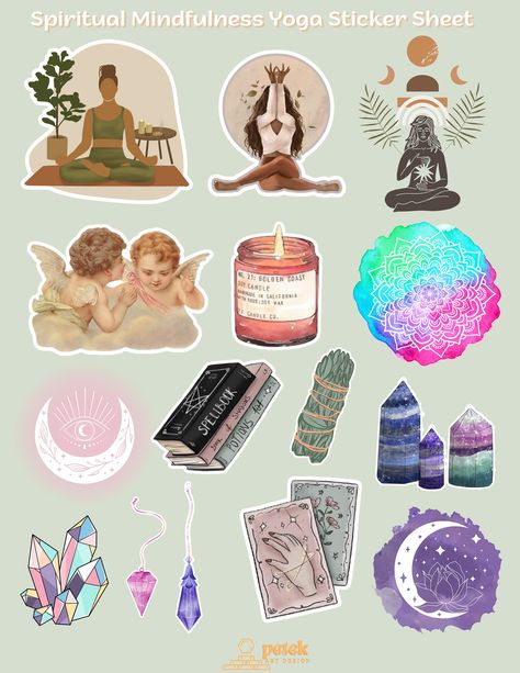 Collage Creator, Yoga Stickers, Travel Collage, Collage Diy, Surreal Collage, Magazine Collage, Handmade Collage, Stickers Digital, Stickers Printable