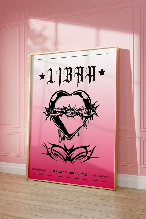 Libra Tattoos, Zodiac Sign Poster, Libra Astrology, Libra Tattoo, Libra Zodiac Sign, Astrology Libra, Tattoo Signs, My Best Friend's Birthday, Zodiac Sign Libra