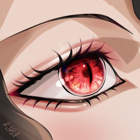 Demon Eyes Anime, Muzan Eyes, Demon Slayer Eyes, Muzan Fanart, Muzan Jackson, Muzan Kibutsuji, Eyes Artwork, Anime Monochrome, Digital Art Anime