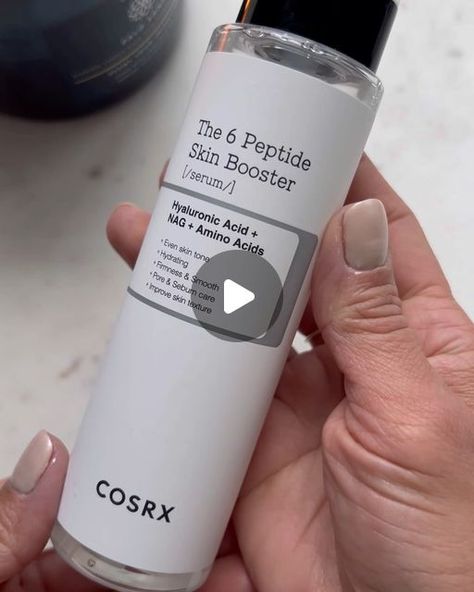 Andrea Cavalcanti | 40+ | Rosacea | Mature Beauty on Instagram: "🇺🇸PR| The newly launched Cosrx 6 peptide Skin Booster Serum will take your skincare to the next level. You can use it as your daily serum or as a booster to your serum. I’ve tried both ways, and my favorite is to use it before my daily serum to enhance the effectiveness of the following products.
As a person who has rosacea, it didn’t give me flare-ups. I noticed my skin was more hydrated, bright, and less oily. 
Corsx 6 peptide skin booster serum has a lightweight/watery texture, so a little bit goes a long way. I have been using it for over a month now, and it dropped only one-tenth of the bottle. 
Effects of 6 Peptides:
* Collagen Boosting & Plumping.
* Smooth Fine Line & Firmness.
* Excess Sebum & Pore Care.
* Soothe & Peptides Skin Care, Skin Booster, Peptide Serum, Skin Serum, Fine Line, My Skin, Amino Acids, Oily Skin, Next Level