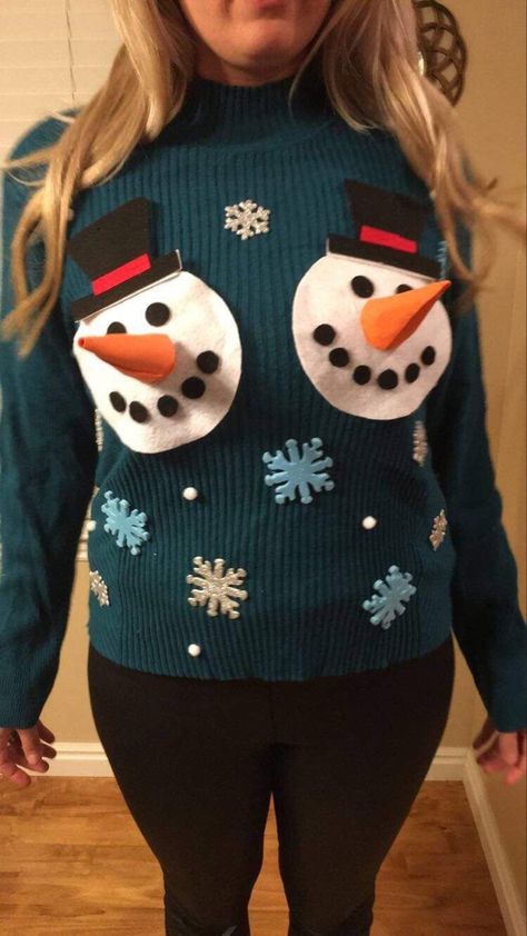 Matching Ugly Christmas Sweaters, Ugly Christmas Sweater Outfit, Unique Ugly Christmas Sweater, Ugly Christmas Sweater Contest, Diy Christmas Sweater, Christmas Sweater Outfits, Ugly Christmas Sweater Couples, Best Ugly Christmas Sweater, Diy Ugly Christmas Sweater