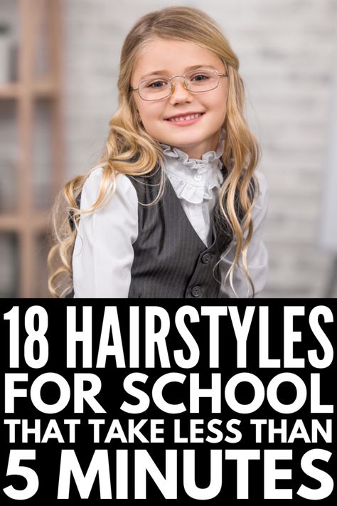 Rise and Shine! 18 Easy 5-Minute School Hairstyles for Kids - Meraki Lane School Hairstyles For Kids, Picture Day Hair, 5 Minute Hairstyles, Cute Hairstyles For School, Girls Hairstyles Easy, Easy Hairstyles For School, Easter Hairstyles For Kids, Going Out Hairstyles, Shorthair Hairstyles