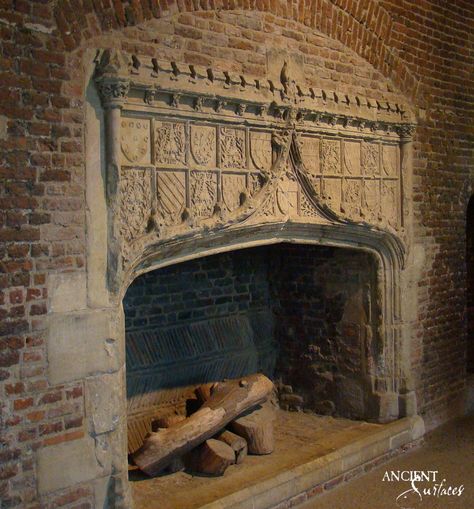 Castle Fireplace, Castles Interior, Corner Fireplace, Stove Fireplace, Hearth And Home, Diy Fireplace, Historic Preservation, Medieval Castle, Fireplace Mantle