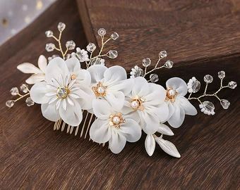 Flower clips for hair