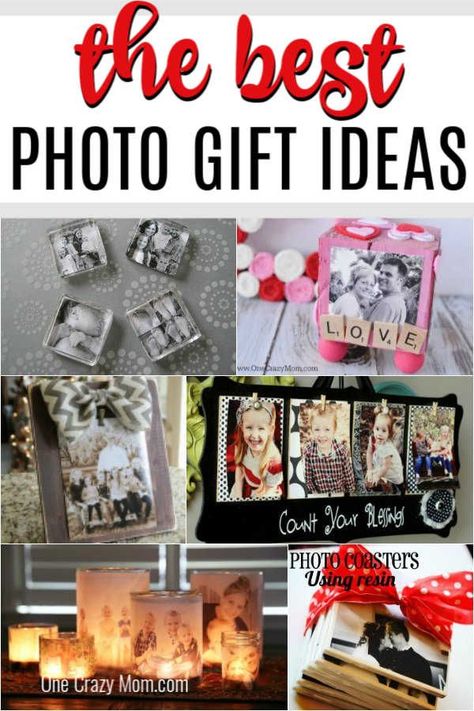 HOMEMADE PHOTO GIFT IDEAS Picture Personalized Gifts, Gifts Using Pictures, Photo Keepsake Ideas Diy, What To Do With Photos Ideas Projects, School Picture Gift Ideas, Homemade Photo Gifts Diy Ideas, School Photo Gift Ideas, Pictures As Gifts Ideas, Ideas To Do With Pictures