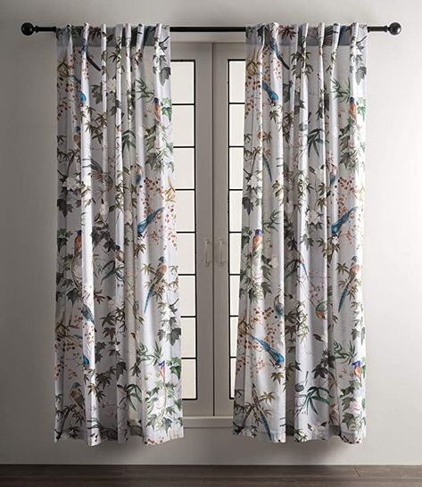 Amazon.com: Maison d' Hermine The Miller 100% Cotton Curtain One Panel for Living Rooms Bedrooms Offices Tailored with a Rod Pocket and Loop for Easy Hanging (Red, 50 Inch by 84 Inch). : Home & Kitchen Aesthetic Curtains, Modern Farmhouse Curtains, Farmhouse Curtains, Drape Panel, French Fabric, Floral Curtains, Beautiful Curtains, Cotton Curtains, Blue Springs