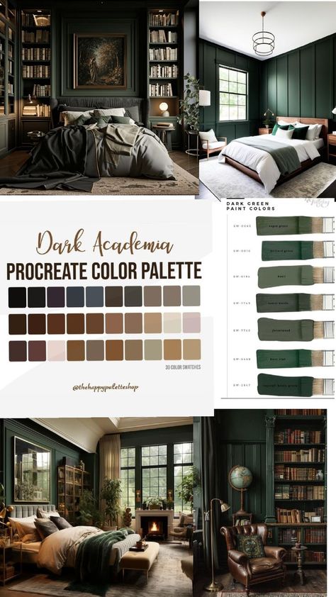 Dark academia green x Dark Academia Bedroom Aesthetic, Academia Bedroom Aesthetic, Green Dark Academia, Green Academia Aesthetic, Academia Green, Dark Academia Green, Dark Academia Bedroom, Academia Bedroom, Green Academia