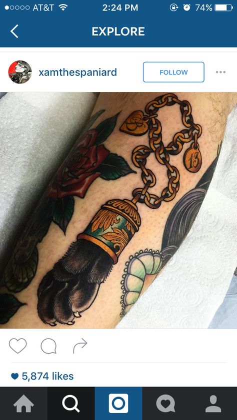 Rabbit Foot Tattoo, Belfast Tattoo, Traditional Tattoo Filler, Gap Filler Tattoo, Tattoo Sleeve Filler, Traditional Tattoo Inspiration, Tattoo Filler, 13 Tattoos, Paw Tattoo