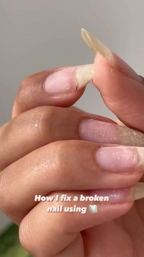 Fix Broken Nail, Nail Growth Tips, Beauty Hacks Nails, Broken Nails, Nagel Tips, Nail Care Tips, How To Grow Nails, Really Cute Nails, Nail Growth