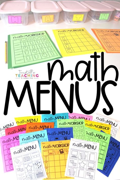 Math Makerspace Activities, Math Workshop 2nd Grade, Learning Menus And Choice Boards, Math Menu Choice Boards, Math Choice Boards 2nd Grade, Math Rotations 2nd, Choice Boards 1st Grade, Fall Math Craft 2nd Grade, Math Groups Rotations