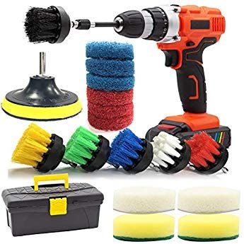 Shower, Tub, and Tile Power Scrubber Brush: Amazon.ca: Health & Personal Care Clean Shower Grout, Cordless Drill Reviews, Cleaning Baseboards, Power Scrubber, Drill Brush, Cleaning Brushes, Car Cleaning Hacks, Clean Tile, Carpet Tile