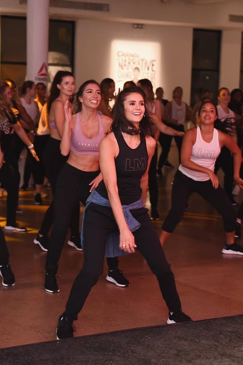 I’m Not Crazy About Dance Workouts, but This One With Nina Dobrev Changed My Mind Boxing Classes, Fast Workouts, Lose Pounds, Nina Dobrev, Stubborn Belly Fat, Bloopers, Dance Studio, Dance Workout, Zumba