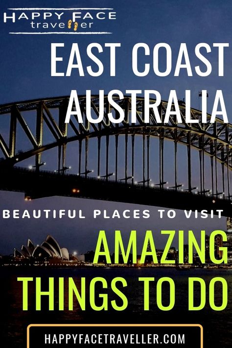 19 Amazing things to do in Eastern Australia - beautiful places east coast australia Eastern Australia Travel, Happy Face, Activities To Do, Australia Travel, Beautiful Places To Visit, East Coast, Amazing Destinations, Places To Travel, Travel Destinations