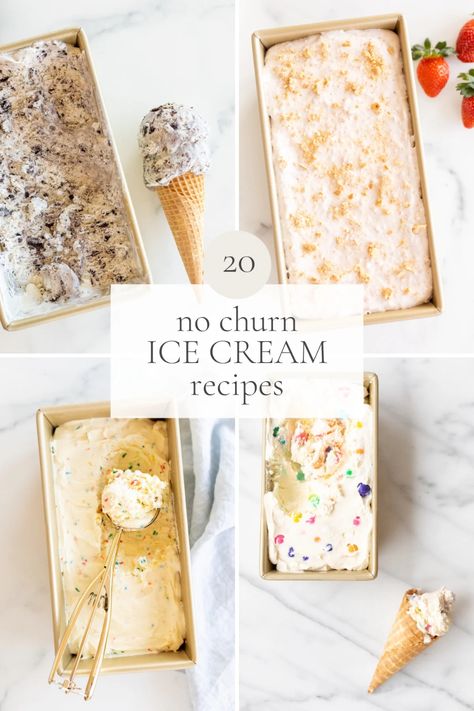 There's nothing sweeter, creamier or more delicious than homemade ice cream. Especially when it's one of these no churn ice cream recipes that require virtually no work at all! Recipes With Condensed Milk, No Churn Vanilla Ice Cream, Best Whipped Cream, Condensed Milk Ice Cream, Make Condensed Milk, No Churn Ice Cream Recipes, Churn Ice Cream Recipes, Homemade Whipped Cream Recipe, Best Homemade Ice Cream