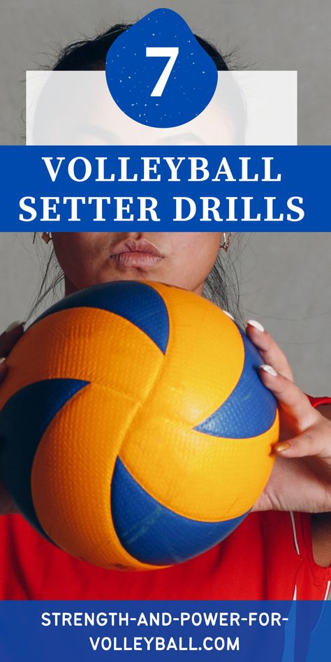 The following 7 volleyball setter drills will help you become a great volleyball setter. Master hand setting technique and the volleyball footwork for getting in position to set. Consistently practice your setting skills and you will soon be great at setting a volleyball. Setting Drills Volleyball, Setter Drills, Volleyball Practice Plans, Volleyball Warm Ups, Setting Drills, Volleyball Set, Volleyball Gear, Volleyball Setter, Volleyball Skills