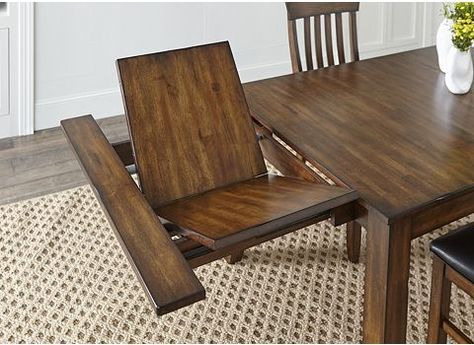 Alternate Chapman Dining Table Image Narrow Dining Room Table, Square Dining Room Table, Narrow Dining Tables, Dining Table With Leaf, Kitchen Table Wood, Wood Table Bases, Expandable Dining Table, Dining Room Tables, Extending Table