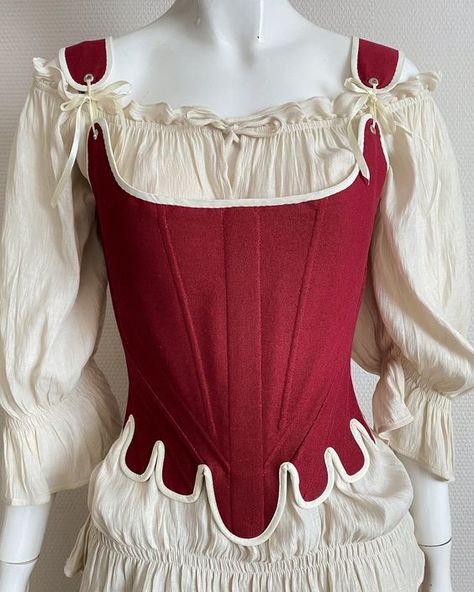 1600s Corset, Stays Corset Outfit, Rapunzel Redesign, Tudor Stays, Elizabethan Stays, Historical Stays, Historic Corset, Corset Historical, 17th Century Corset