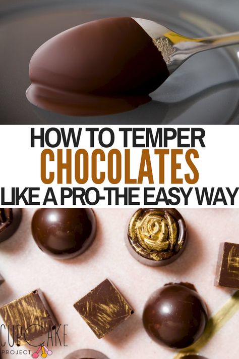 Tempered Chocolate Tutorials, Diy Melting Chocolate, How To Make Chocolate From Scratch, How To Flavor Chocolate, Chocolate Bowls How To Make, Temper Chocolate How To, Tempering Chocolate Tutorials, Chocolate Making Process, Chocolate Candies Recipes