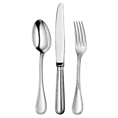 Christofle "Albi" cutlery, sterling silver Serving Buffet, Fish Knife, Butter Spreader, Ice Cream Spoon, Dessert Fork, Luxury Dinnerware, Serving Fork, Sterling Silver Flatware, Salad Fork