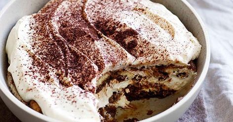 Australian Gourmet Traveller recipe for Tiramisù Traditional Tiramisu Recipe, Baileys Tiramisu, Baileys Dessert, Tiramisu Recept, New Year's Desserts, Italian Cookie Recipes, Tiramisu Dessert, Italian Pastries, Trifle Desserts