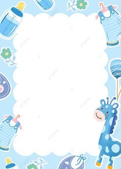 Baby Boy Background Wallpapers, Baby Frame Background Boy, Baby Boy Frame Background, Baby Background Boy, Background Aqiqah, Baby Frame Background, Baby Photo Background, Baby Boy Frame, Giraffe Balloon