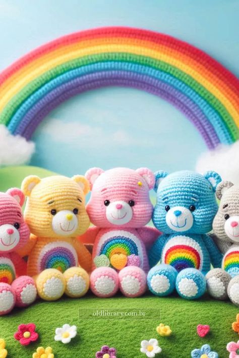 Creating rainbow crochet bears is a delightful way to add color and joy to your craft projects. Free Crochet Care Bear Patterns, Crochet Care Bear Pattern, Crocheted Bears Free Pattern, Carebear Crochet Pattern, Care Bears Crochet Pattern Free, Care Bear Crochet Pattern Free, Crochet Care Bear Pattern Free, Care Bears Crochet, Care Bear Crochet