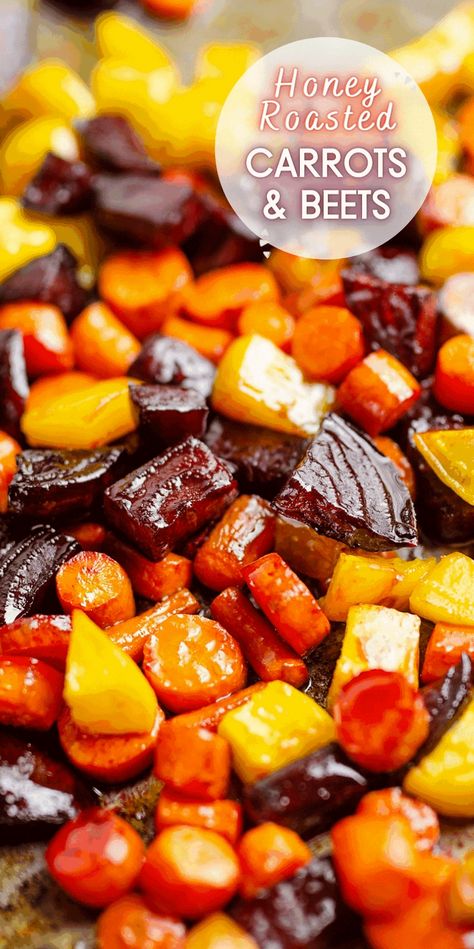 Beets For Thanksgiving, Honey Roasted Beets, Roasted Beats, Roasted Root Vegetable Salad, Roasted Beets Recipe, Beets And Carrots, Roasting Beets In Oven, Roasted Vegetables Recipe, Roasted Beets And Carrots