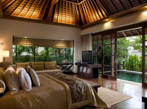 Nusa Dua Bali, Luxury Beach Villa, Bali Style Home, Modern Tropical House, Bali House, Bamboo House, Bali Hotels, Hawaii Homes, Resort Design