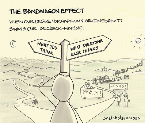 Bandwagon Effect, Bystander Effect, Psychology Tips, Logic And Critical Thinking, Logical Fallacies, Behavioral Economics, Cognitive Bias, States Of Matter, Go With The Flow