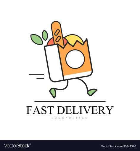 Fast Delivery Logo, Delivery Logo Design, Logo Design Food, Food Delivery Logo, Supermarket Logo, Candle Logo Design, Delivery Logo, Shop Vector, Jewelry Logo Design