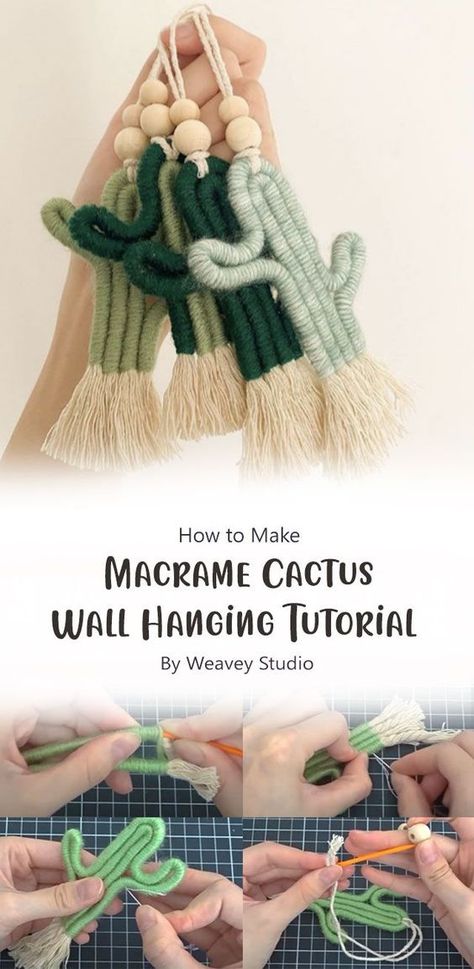 Macrame Cactus Keychain, Living Room Macrame, Keychain Diy Easy, Small Macrame Projects, Macrame Projects Ideas, Bracelets Macrame, Cactus Keychain, Easy Macrame, Free Macrame Patterns