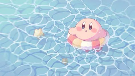 un fondito de pc de kirby Kirby Swimming, Kirby Aesthetic, Swimming Wallpaper, Wallpaper Notebook, Cute Wallpapers For Ipad, Cocoppa Wallpaper, Kirby Art, Cute Laptop Wallpaper, Desktop Wallpaper Art