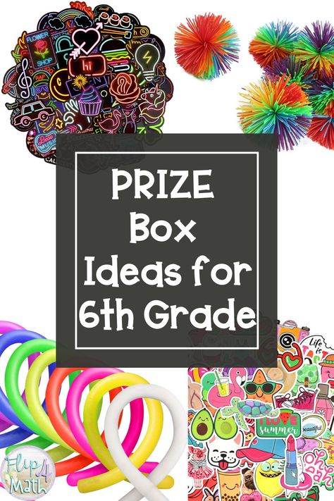 Prize Boxes For Classroom, School Prize Box Ideas, Middle School Treasure Box Ideas, Prize Box Ideas Classroom, Prizes For Students Ideas, Prizes For Middle School Students, Reading Prizes For Students, Class Prizes Ideas, Teacher Prize Box Ideas