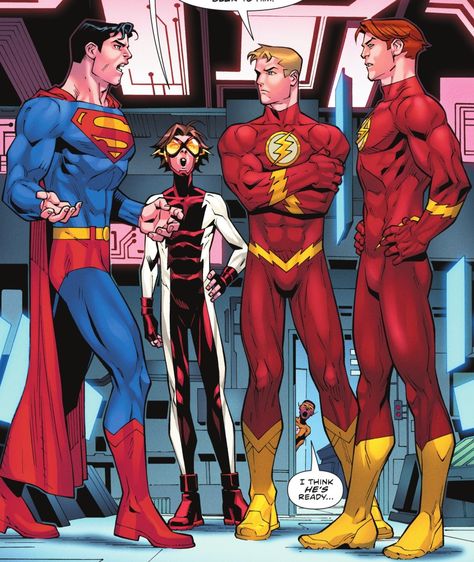 Bart Allen And Wally West, Barry Allen Fanart, Batman And Flash, Wally West Flash, The Flash Wally West, The Flash Comic, Dc Speedsters, Bart Allen, Flash Family