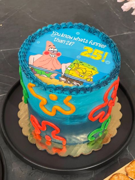 Spongebob You Know What’s Funnier, Spongebob You Know What’s Funnier Cake, 25th Birthday Ideas For Him Spongebob, What’s Funnier Than 25 Cake, What’s Funnier Than, 25 Birthday Spongebob Cake, Spongebob What’s Funnier, Spongebob Whats Funnier Than Cake, What’s Funnier Cake