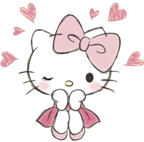 Drawing Hello Kitty, Hello Kitty Colouring, Art Hello Kitty, Hello Kitty Colouring Pages, Hello Kitty Imagenes, Hello Kitty Images, Kitty Images, Kitty Pictures, Kitty Drawing