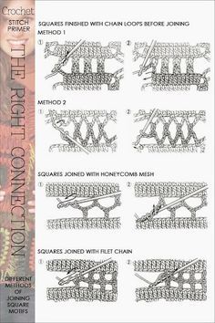 Joining granny squares -DiaryofaCreativeFanatic Joining Crochet Squares, Joining Granny Squares, Sunburst Granny Square, Crochet Border Patterns, Crochet Stitches Chart, Gilet Crochet, Crochet Stitches Diagram, Crochet Square Patterns, Crochet Motifs