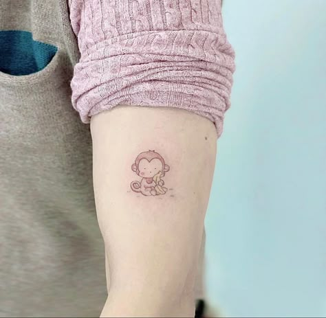 Aesthetic Monkey Tattoo, One Line Monkey Tattoo, Fine Line Monkey Tattoo, Cute Monkey Tattoo, Dainty Monkey Tattoo, Small Monkey Tattoos For Women, Tiny Monkey Tattoo, Minimalist Monkey Tattoo, Cute Monkey Tattoos For Women