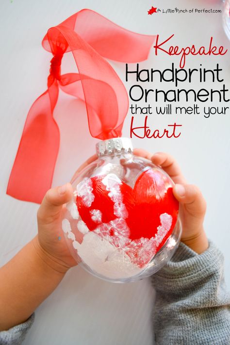 Diy Christmas Gifts From Toddlers, Christmas Gifts From Toddlers, Gifts From Toddlers, Crafty Christmas Gifts, Grandma Christmas Ornament, Handprint Keepsake, Handprint Ornaments, Handprint Christmas, Trendy Diy