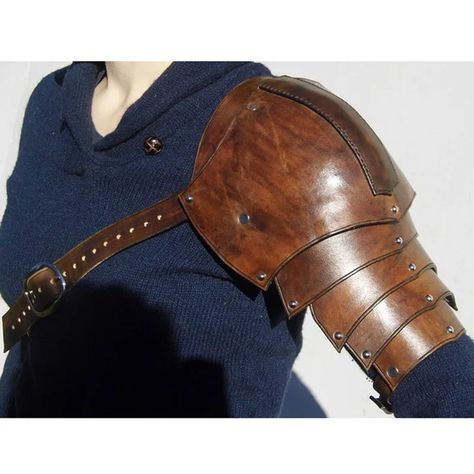 Smarter Shopping, Better Living! Aliexpress.com Leather Shoulder Armor, Leather Pauldron, Knight Samurai, Samurai Cosplay, Fire Genasi, Crystal Boots, Medieval Outfits, Armor Hand, Nordic Star