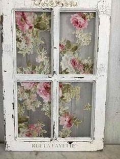 Jardin Style Shabby Chic, Camera Shabby Chic, Shabby Chic Garland, Window Diy, Shabby Chic Decor Vintage, Shabby Chic Decorating, Muebles Shabby Chic, Shabby Chic Diy Crafts, Window Crafts