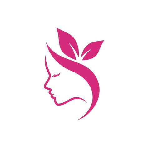 Latter Head Designs, Flower Logo Design Graphics, Self Care Logo, Logo Beauty Cosmetics, Lady Logo Design, Female Logo Design, Girl Logo Design, Beauty Spa Logo, Elegance Lifestyle