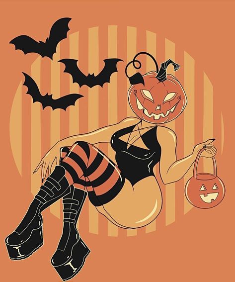 Play Ghoul Art, Halloween Pin Up Art, Pinup Art Drawing, Ghost Pinup, Play Ghoul, Halloween Pin Up Girl, Redhead Illustration, Halloween Pinup Art, Thanksgiving Pfp