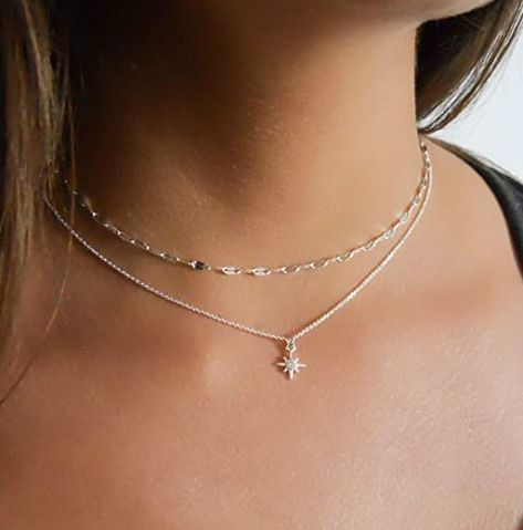 Womens Necklaces Silver, Womens Diamond Necklace, Grandmother Jewelry, North Star Necklace, Choker Set, Popular Jewelry, Retro Jewelry, A Necklace, Beautiful Gifts