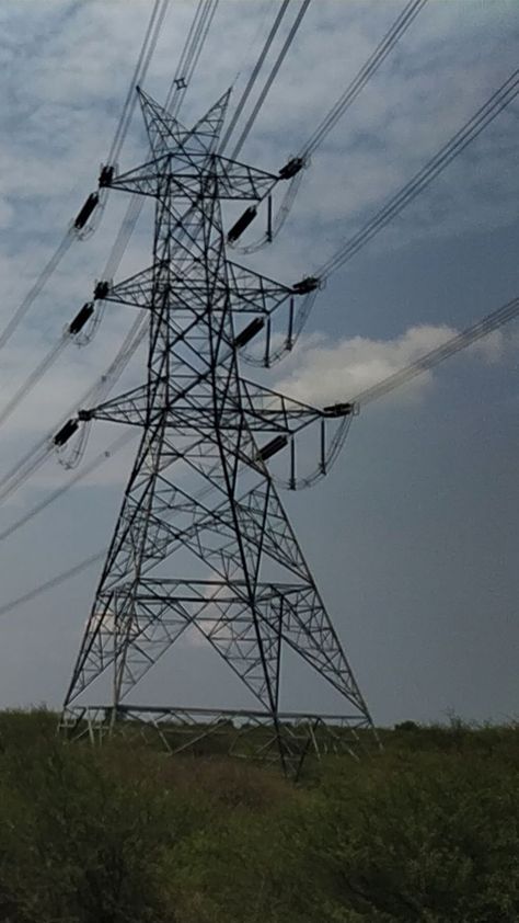 #Transmission tower #electricity pylon #pylon #Hydro tower Overhead Power Line, Transmission Tower, Utility Pole, High Tech, Tower, In This Moment