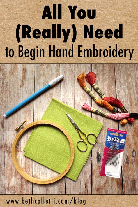 Beginning Embroidery, Inspiration Crafts, Embroidery Tools, Hand Embroidery Patterns Flowers, Basic Embroidery Stitches, Embroidery Hand, Embroidery Book, Embroidery Stitches Tutorial, Hand Work Embroidery