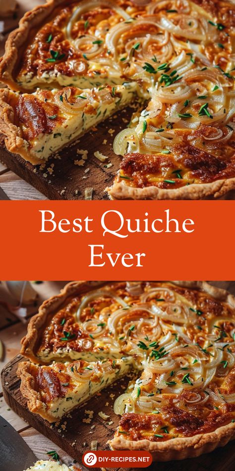 Discover the secret to the best quiche ever with this detailed recipe. Flaky crust, creamy filling, and your favorite add-ins! Quiche, Summer Quiche Recipes, Light And Fluffy Quiche Recipes, Crust Free Quiche, Steak Quiche Recipes, Quiche Tart Recipes, Savory Quiche Recipes, Quiche Filling Recipes, Duck Egg Quiche Recipes