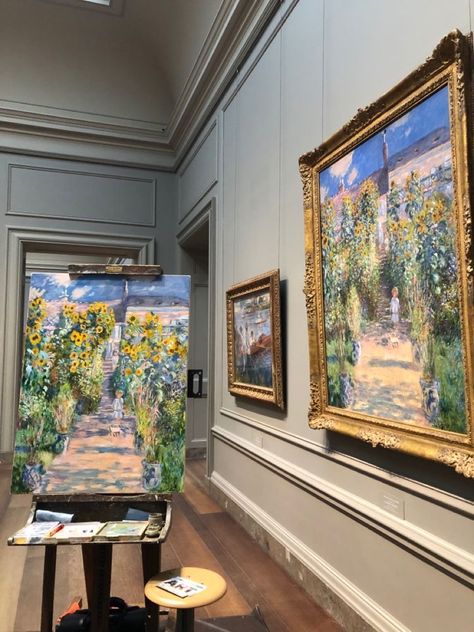 The Met Aesthetic, Paris Art Gallery, Aesthetic Art Museum, Monet Artwork, Van Gogh Aesthetic, Painting Portraits, Expressing Love, Arte Van Gogh, Artist Aesthetic