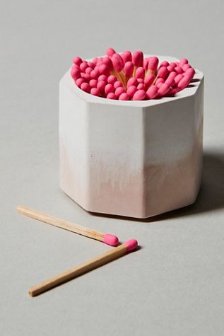 Tenn Prairie Original Match Holder | Free People Free People Decor, Concrete Material, Apartment Stuff, Match Holder, Concrete Materials, Match Stick, Coaster Holder, Poured Concrete, Future Apartment